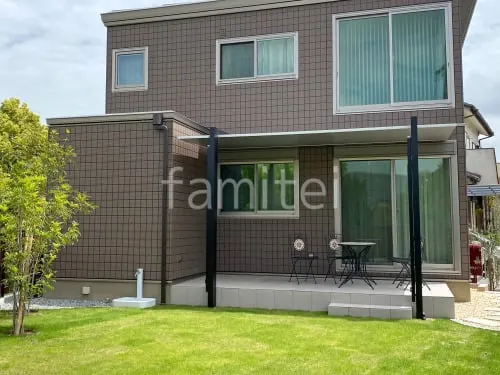 川西市 新築ナチュラル オープン外構