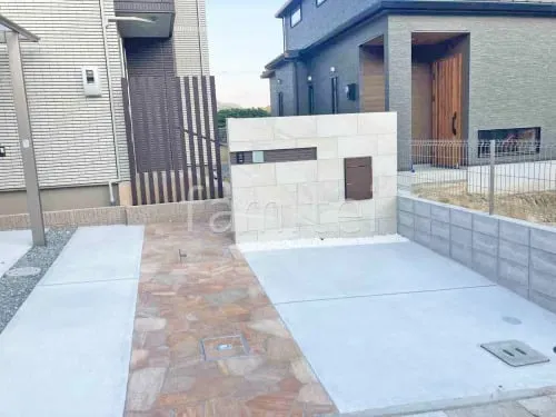 神戸市 新築シンプル オープン外構