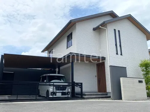 橿原市 新築シンプル セミクローズ外構