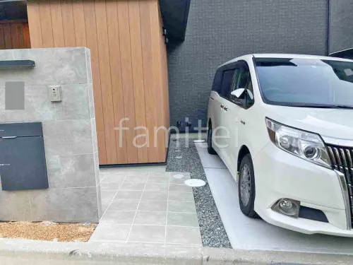 西宮市 新築シンプル オープン外構