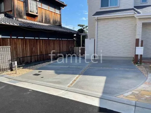 宝塚市 新築ナチュラル オープン外構