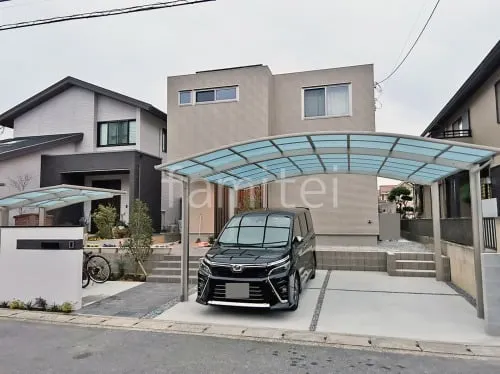 近江八幡市 新築シンプル オープン外構