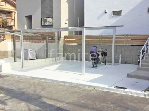 大阪狭山市 新築シンプル オープン外構