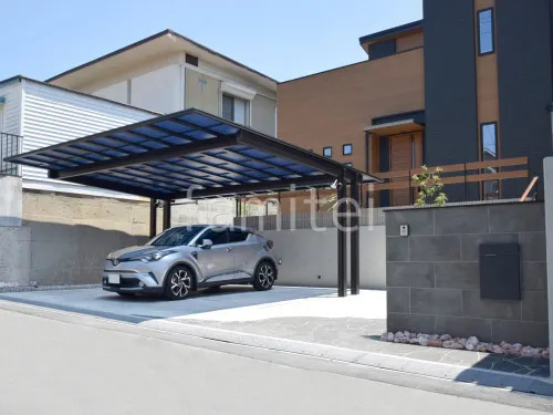 八幡市 新築シンプル オープン外構