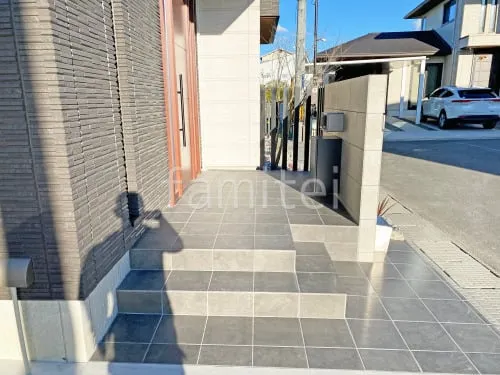 和泉市 新築シンプル オープン外構