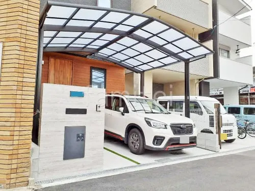 大阪市 新築シンプル オープン外構