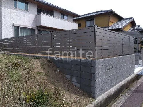 上牧町 新築ナチュラル クローズ外構