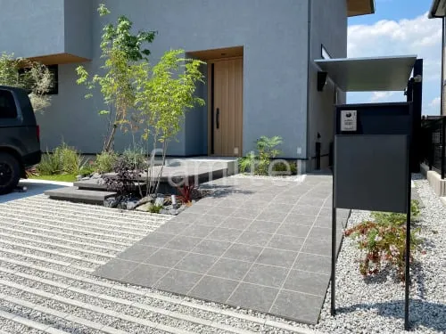 香芝市 新築和モダン オープン外構