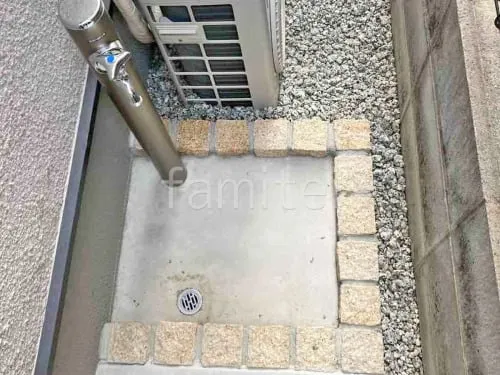 生駒市 新築シンプル セミクローズ外構