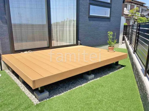 王寺町 新築シンプル オープン外構