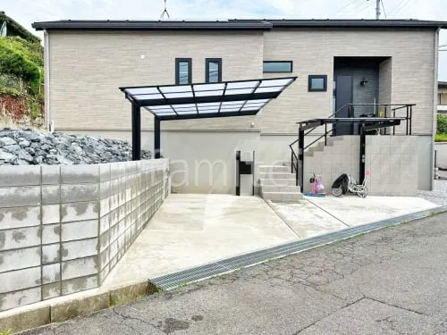 大津市 新築ベーシック オープン外構