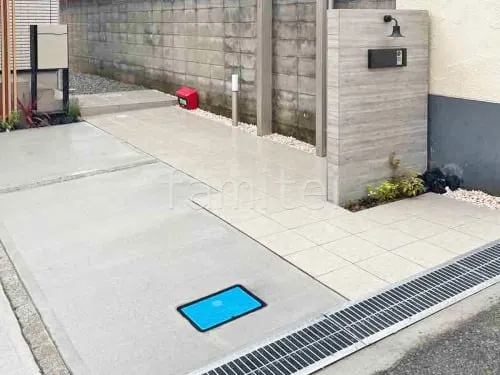 川西市 新築シンプル オープン外構