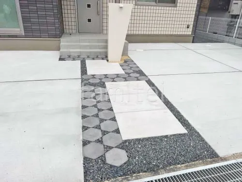 近江八幡市 新築ベーシック オープン外構