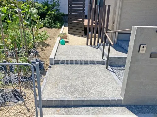 大阪市 新築シンプル オープン外構