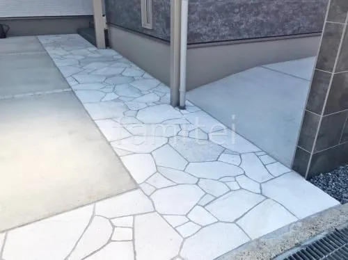 寝屋川市 新築シンプル オープン外構