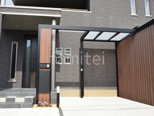 守山市 新築シンプル オープン外構