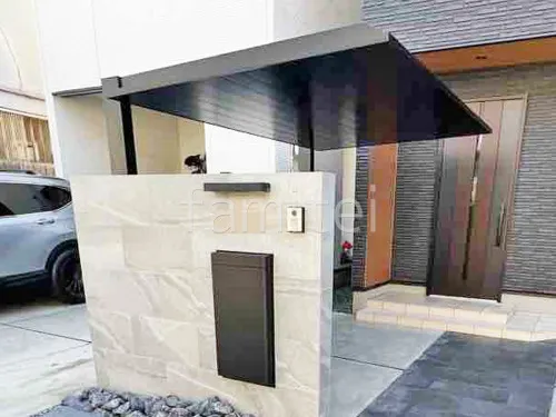 大阪市 新築シンプル オープン外構