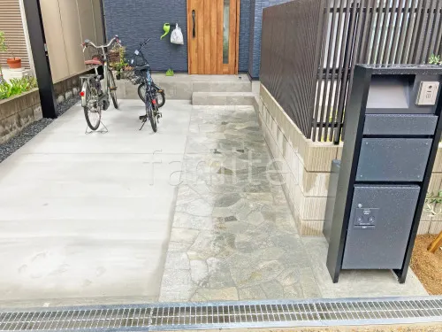 大阪市 新築ベーシック オープン外構