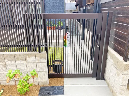 大阪市 新築ベーシック オープン外構