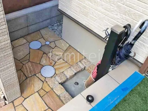 大阪市 新築シンプル オープン外構