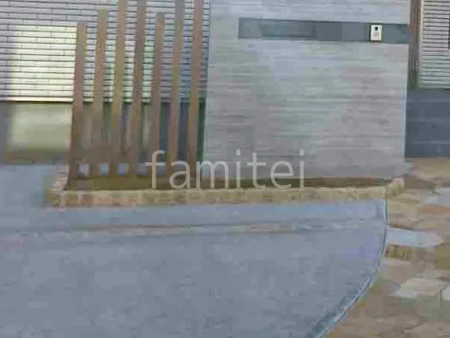 京田辺市 新築シンプル オープン外構