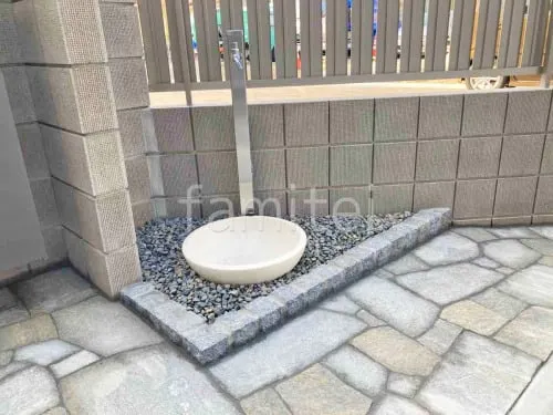 宝塚市 新築シンプル クローズ外構