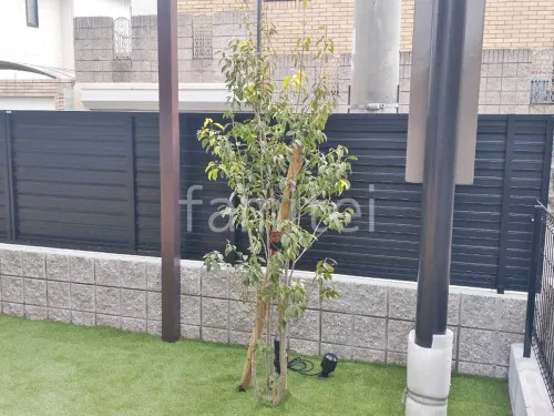 宝塚市 新築シンプル クローズ外構