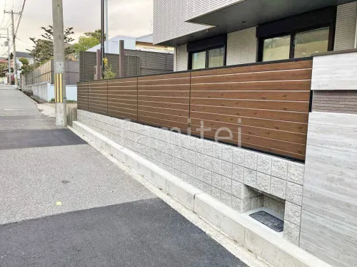 宝塚市 新築シンプル クローズ外構