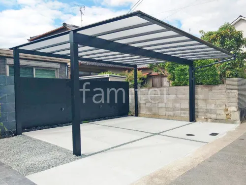 川西市 新築シンプル オープン外構