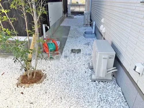 草津市 新築ベーシック オープン外構