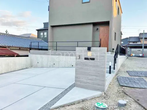 精華町 新築シンプル オープン外構