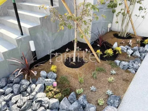 西宮市 新築シンプル オープン外構