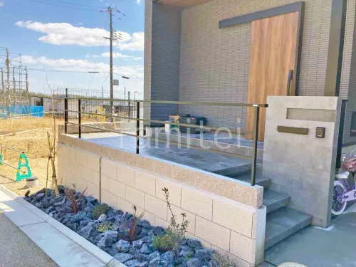 宝塚市 新築シンプル オープン外構