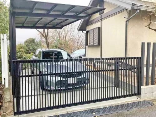 枚方市 リフォームシンプル クローズ外構