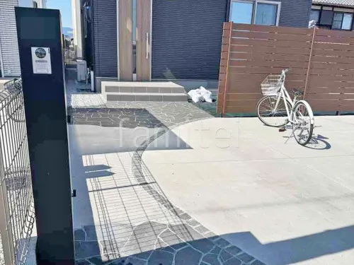 草津市 新築ベーシック オープン外構