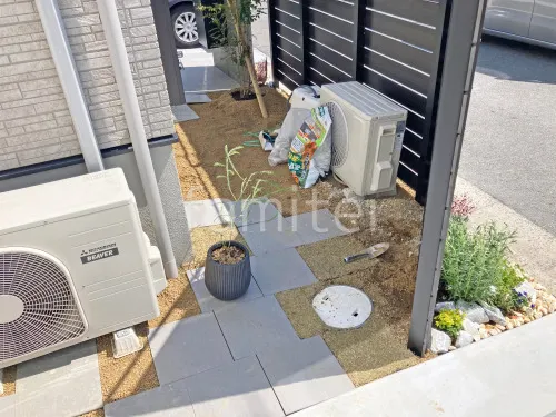 吹田市 新築シンプル オープン外構