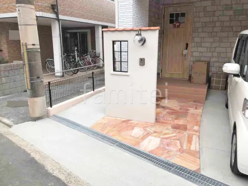 大阪市 新築ナチュラル オープン外構