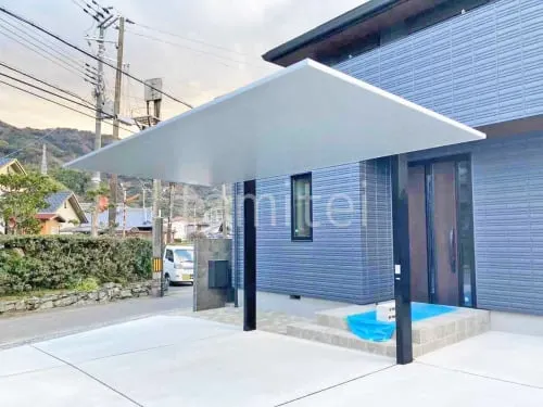 海南市 新築シンプル オープン外構