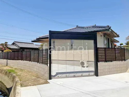 和歌山市 新築シンプル クローズ外構