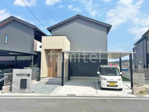 湖南市 新築シンプル オープン外構