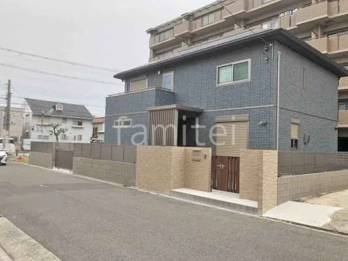 大阪市 新築シンプル クローズ外構