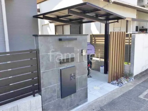 熊取町 新築シンプル オープン外構