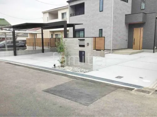 高石市 新築シンプル オープン外構