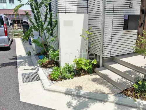 八尾市 新築シンプル オープン外構