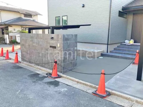 猪名川町 新築シンプル オープン外構