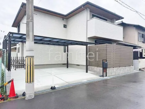 大阪狭山市 新築ベーシック セミクローズ外構