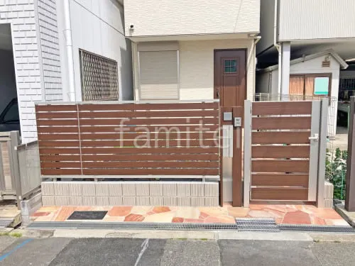 大阪市 新築ベーシック クローズ外構