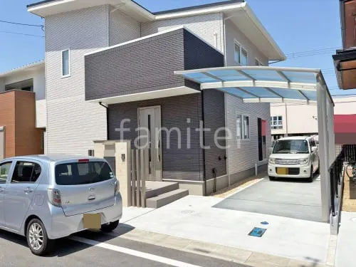 栗東市 新築シンプル オープン外構