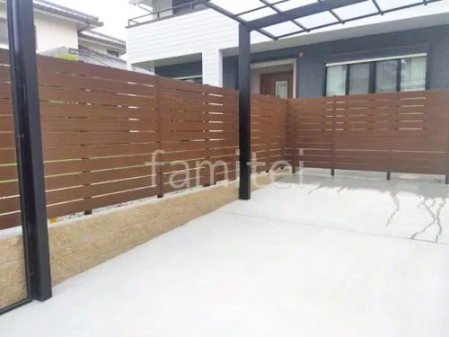 奈良市 リフォームシンプル セミクローズ外構