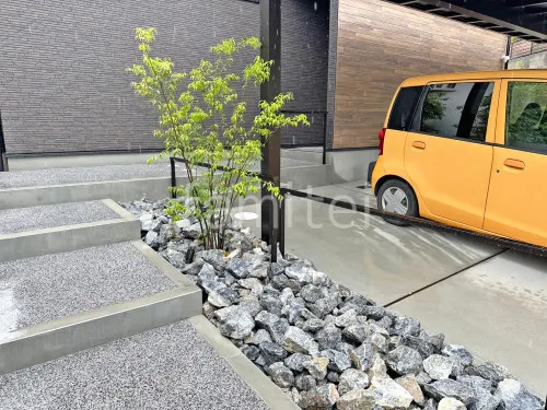 奈良市 新築シンプル オープン外構